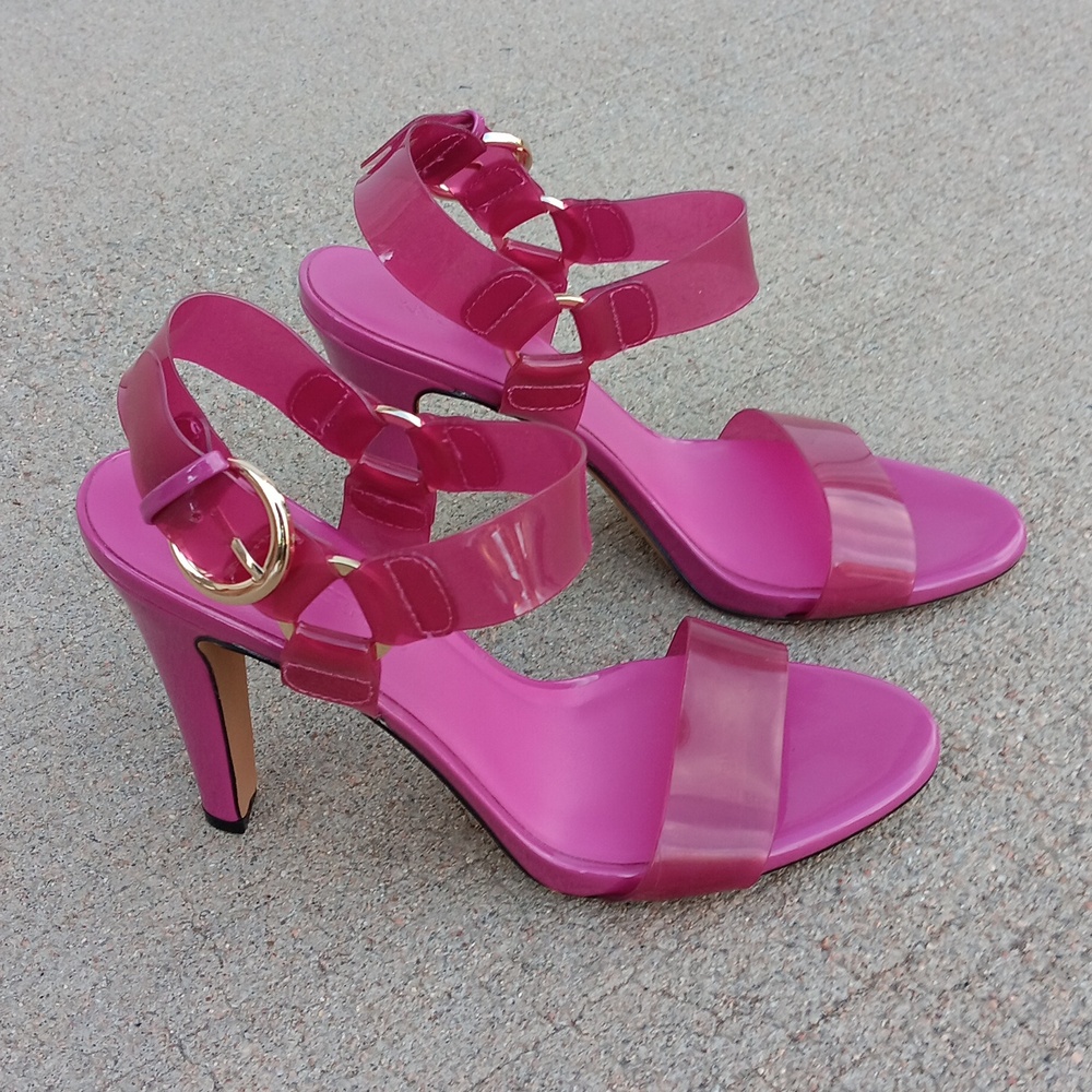 Karl Lagerfeld Barbie Pink Dressy High Heels Shoes Womens 8